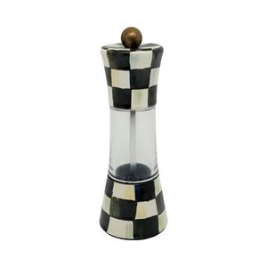 Mackenzie Childs Courtly Check Salt/Pepper Mill Grinder